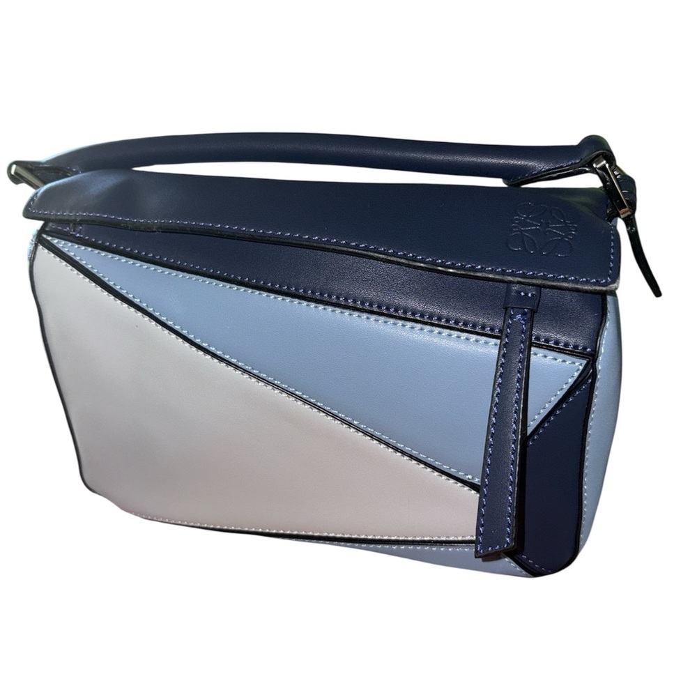 Stylish Blue and White Women's Bag